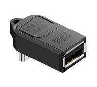 BELOWSYALER Conectores adaptadores USB macho a USB hembra de 5 pines para conectividad de dispositivo y enlace de intercambio de archivos sin problemas