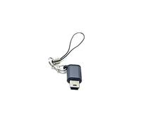 BELOWSYALER Convertidor portátil para teléfono, tablet, tipo C hembra a mini USB macho, adaptador con correa, soporte de transferencia de datos, carga tipo C a mini USB, adaptador de conector con