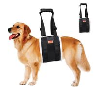 BELOWSYALER Correa de control portátil para perros, resistente al desgaste, tela Oxford, mango de agarre suave, longitud ajustable, herramienta de asistencia para dueños de mascotas, correa ajustable