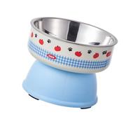 BELOWSYALER Cuenco elevado ajustable para perros con soporte, platos para la mayoría de perros, plato de comida resistente, de acero inoxidable, para gatos y perros