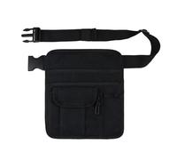 BELOWSYALER Delantales de camarera con hebilla de cinturón ajustable, delantales de dinero para dinero en efectivo, delantales de restaurante negros