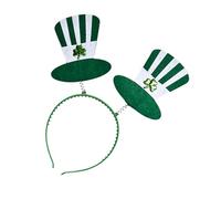 BELOWSYALER Diadema con temática irlandesa para carnavales, antideslizante, diseño de sombrero de trébol para fiesta del día de San Patricio, celebración, carnavales