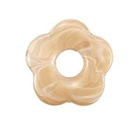 BELOWSYALER Dije floral de cinco pétalos huecos, joyería de un solo agujero, dijes de flores, colgantes de resina, accesorios duraderos, talla única, como se describe, como se describe