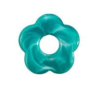 BELOWSYALER Dije floral de cinco pétalos huecos, joyería de un solo agujero, dijes de flores, colgantes de resina, accesorios duraderos, talla única, como se describe, como se describe