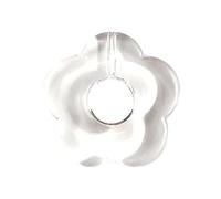 BELOWSYALER Dije floral de cinco pétalos huecos, joyería de un solo agujero, dijes de flores, colgantes de resina, accesorios duraderos, talla única, como se describe, como se describe