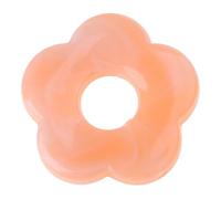 BELOWSYALER Dije floral de cinco pétalos huecos, joyería de un solo agujero, dijes de flores, colgantes de resina, accesorios duraderos, talla única, como se describe, como se describe