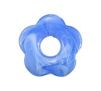 BELOWSYALER Dije floral de cinco pétalos huecos, joyería de un solo agujero, dijes de flores, colgantes de resina, accesorios duraderos, talla única, como se describe, como se describe