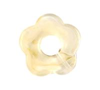 BELOWSYALER Dije floral de cinco pétalos huecos, joyería de un solo agujero, dijes de flores, colgantes de resina, accesorios duraderos, talla única, como se describe, como se describe