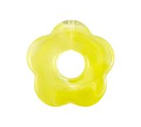 BELOWSYALER Dije floral de cinco pétalos huecos, joyería de un solo agujero, dijes de flores, colgantes de resina, accesorios duraderos, talla única, como se describe, como se describe