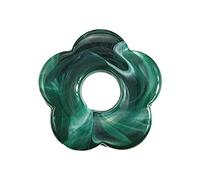 BELOWSYALER Dije floral de cinco pétalos huecos, joyería de un solo agujero, dijes de flores, colgantes de resina, accesorios duraderos, talla única, como se describe, como se describe