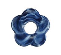 BELOWSYALER Dije floral de cinco pétalos huecos, joyería de un solo agujero, dijes de flores, colgantes de resina, accesorios duraderos, talla única, como se describe, como se describe