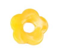 BELOWSYALER Dije floral de cinco pétalos huecos, joyería de un solo agujero, dijes de flores, colgantes de resina, accesorios duraderos, talla única, como se describe, como se describe