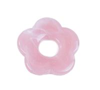 BELOWSYALER Dije floral de cinco pétalos huecos, joyería de un solo agujero, dijes de flores, colgantes de resina, accesorios duraderos, talla única, como se describe, como se describe