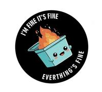 BELOWSYALER Divertida almohadilla de basura de dibujos animados con cara sonriente y base de goma antideslizante para un uso estable en oficinas, hogar y juegos