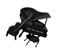 BELOWSYALER Dollhouses - Juego de sala de música en miniatura con taburete de piano para violonchelo de madera, accesorios para exhibición de escenas