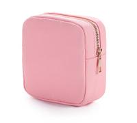 BELOWSYALER El Lavado cosmético de Nylon de la Bolsa del Bolso del Maquillaje del Bolso del artículo de tocador,Compacto y Elegante empaqueta al Organizador para Las Mujeres