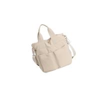 BELOWSYALER Elegante bolsa de hombro unisex de gran tamaño para mujeres y niñas, práctica bolsa cruzada de nailon, bolsa de trabajo de gran capacidad, beige, One Size