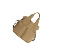 BELOWSYALER Elegante bolsa de hombro unisex de gran tamaño para mujeres y niñas, práctica bolsa cruzada de nailon, bolsa de trabajo de gran capacidad, Khaki, One Size