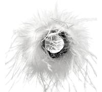 BELOWSYALER Elegante pulsera de plumas colorida para mujer, decoración de disfraces y accesorios de fiesta temática