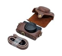 BELOWSYALER Elegante y protectora funda de piel sintética para cámara dedicada con diseño retro y beneficios funcionales, funda de almacenamiento multifuncional