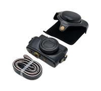 BELOWSYALER Elegante y protectora funda de piel sintética para cámara dedicada con diseño retro y beneficios funcionales, funda de almacenamiento multifuncional