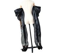 BELOWSYALER Elegantes mangas de brazo para novia, transparentes, desmontables, para cubrir el brazo, accesorio de boda para novia