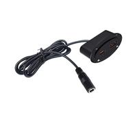 BELOWSYALER Enchufe de carga para muebles para el hogar, T35 | Panel USB-a tipo C, cable de alimentación DC5521, área de instalación de armario de mesa auxiliar de escritorio