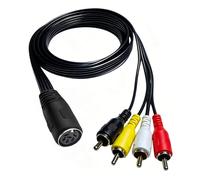 BELOWSYALER Fiabilidad de 6 pines DIN a cable de sonido estéreo, cable de sonido de instalación rápida