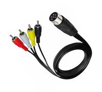 BELOWSYALER Fiabilidad de 6 pines DIN a cable de sonido estéreo, cable de sonido de instalación rápida