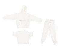 BELOWSYALER Figura de soldado a escala 1/12, juego de 3 piezas/conjunto de ropa con capucha y pantalones deportivos para modelo de figura de acción y exhibición de muñecas