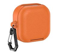 BELOWSYALER Funda de piel moderna con soporte para teléfono a medida para Buds 4 y Buds 4, funda protectora de piel para auriculares profesionales