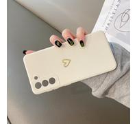 BELOWSYALER Funda ergonómica con diseño artístico de corazón para dispositivo de teléfono A16, perfil simple con sujeción y funda protectora para móvil