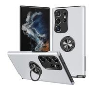 BELOWSYALER Funda protectora para teléfono móvil S24 con soporte giratorio de 360 grados, antihuellas dactilares