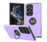 BELOWSYALER Funda protectora para teléfono móvil S24 con soporte giratorio de 360 grados, antihuellas dactilares