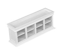 BELOWSYALER Gabinete de panadería en miniatura a escala 1/12 para casas de muñecas, soporte de alimentos para decoración de pasteles y escenas de alimentos