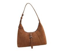 BELOWSYALER Hobos - Bolso bandolera para mujer, de ante sintético, con correa ajustable, de piel sintética, para el hombro, Brown, One Size