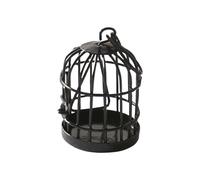 BELOWSYALER Jaula de pájaros realista en miniatura, decoración de escritorio, jaula de pájaros, juguete de cumpleaños, escritorio, alféizar de ventana, decoración de patio, suministros de tienda