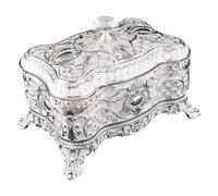 BELOWSYALER Joyero con temática de rosa, elegante organizador de collares, soporte vintage, adecuado para decoración del hogar y uso diario, elegante caja de almacenamiento