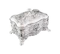 BELOWSYALER Joyero con temática de rosa, elegante organizador de collares, soporte vintage, adecuado para decoración del hogar y uso diario, elegante caja de almacenamiento