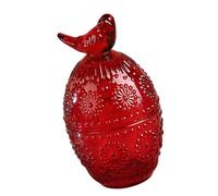 BELOWSYALER Joyero decorativo de cristal con pájaro para pulseras, cadenas, caja de almacenamiento de joyas de cristal