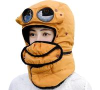 BELOWSYALER Juego de accesorios de invierno transpirables y cómodos para actividades al aire libre, gorro cálido, amarillo, Talla única