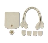BELOWSYALER Juego de accesorios para bolsas de retazos de ganchillo con cierre y componentes desmontables en varios colores componentes desmontables, beige, One Size