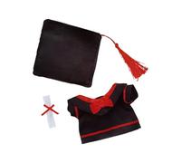 BELOWSYALER Juego de gorro de graduación para muñecas de figura de 17 cm, disfraz académico, sombrero de soltero, accesorios de fotos coleccionables