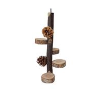 BELOWSYALER Juguete de escalera para perca de pájaros, soporte para moler, rascadores, perca, piña, molar, juguete para masticar loros, periquitos, juguete para pájaros