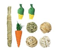 BELOWSYALER Juguete de masticación de animales pequeños para hámster, palos de molienda naturales, juguetes de dentición molar, palitos de mordedura para mascotas pequeñas