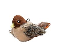 BELOWSYALER Juguete de peluche realista con sonido de pájaro con chirping automático y motor vibratorio para estimular los instintos de los gatos