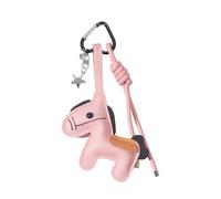 BELOWSYALER Llavero ligero de piel sintética con dije de caballo de dibujos animados, fácil de llevar, portátil, accesorios de decoración, b