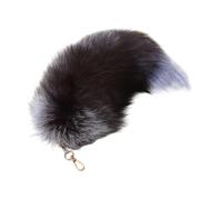 BELOWSYALER Llavero,Pieles de imitación,Colgante de Cola de Zorro,Juguete,Colgante de Animal,Llavero para decoración del día de San Valentín,Manualidades,Accesorios de Bricolaje