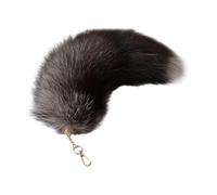 BELOWSYALER Llavero,Pieles de imitación,Colgante de Cola de Zorro,Juguete,Colgante de Animal,Llavero para decoración del día de San Valentín,Manualidades,Accesorios de Bricolaje