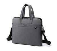 BELOWSYALER Maletín de transporte para portátil de 14 pulgadas, a prueba de salpicaduras, portátil, bandolera, bolsa de hombro para computadora, Gray, One Size